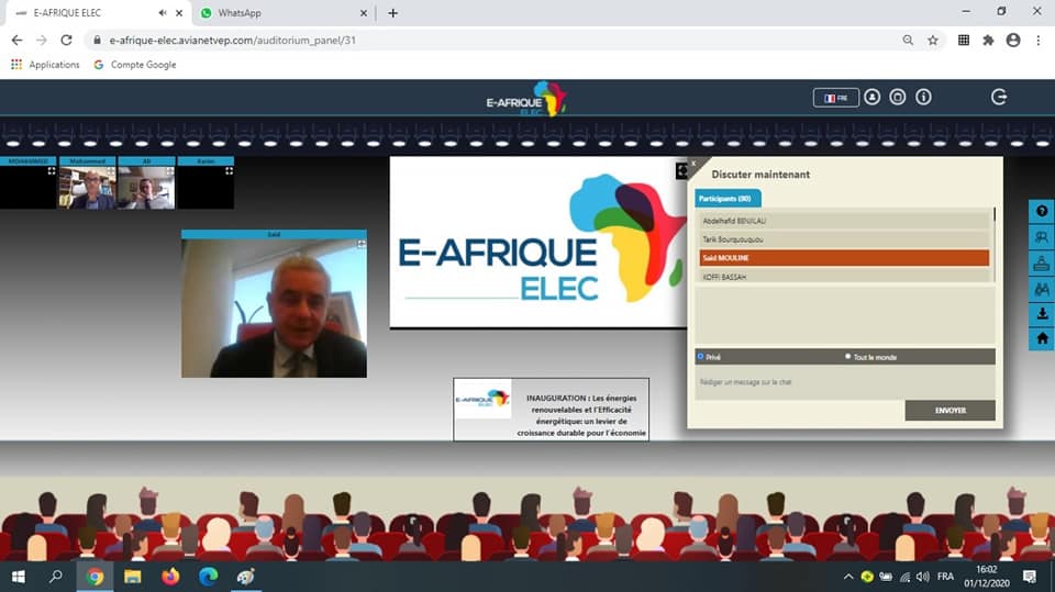 E-Afrique Elec: l'AMEE a participé au 1er salon virtuel de l’électricité, de l’électronique et des énergies renouvelables. 