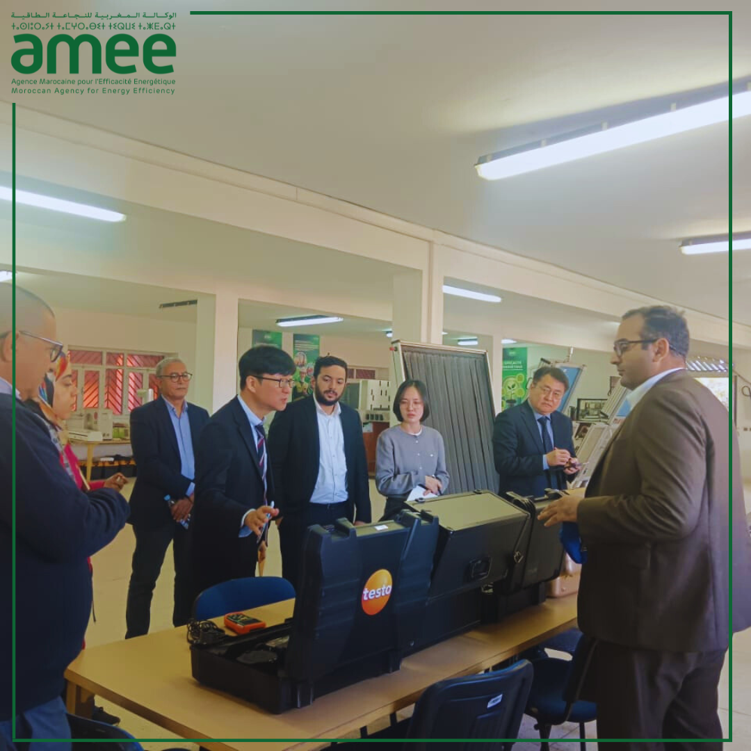 Visite d'une délégation d'experts coréennes au centre de formation de l'AMEE à Marrakech