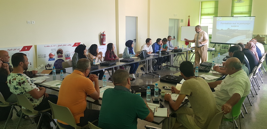 AMEE renforce les capacités des conseillers agricoles de la région de l'Oriental dans le domaine du pompage solaire